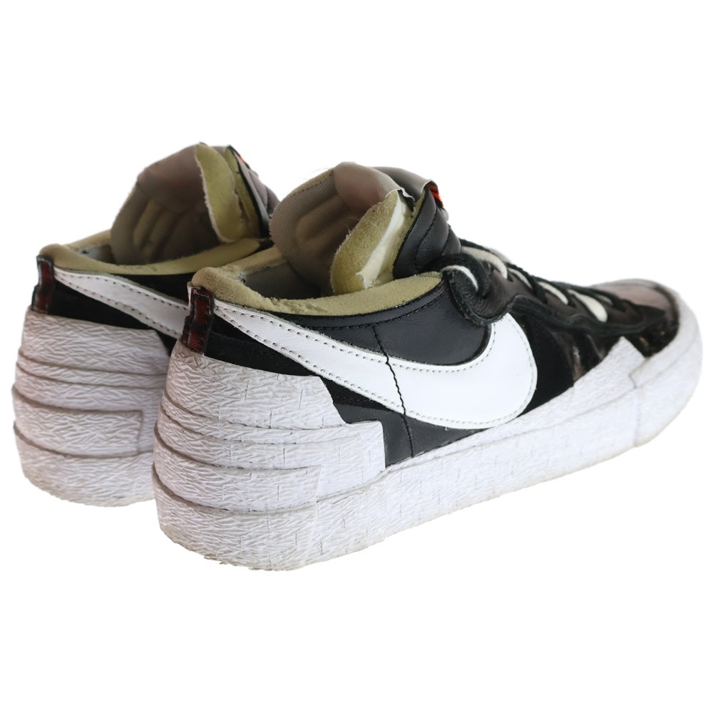 NIKE(ナイキ) ×SACAI BLAZER LOW BLACK PATENT ナイキ サカイ ブレーザー ブラックパテント ローカットスニーカー US8/26.0cm ブラック