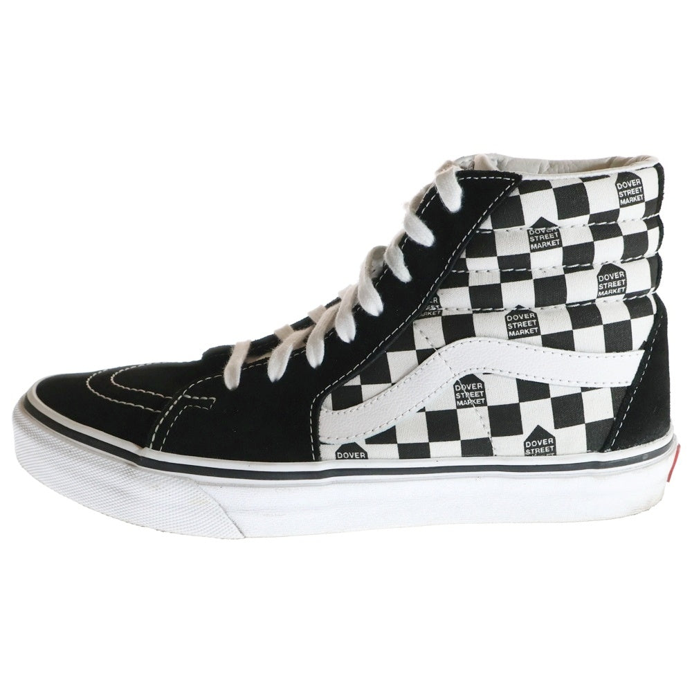 VANS(ヴァンズ) Sk8 Hi Dover Street Market スケート ハイ ドーバーストリートマーケット ローカットスニーカー US8/26.0cm ブラック/ホワイト