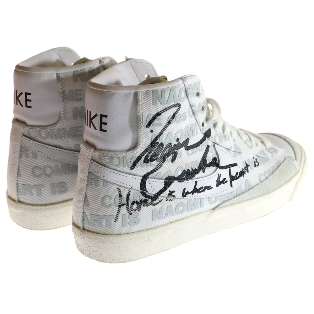 NIKE(ナイキ) ×COMME des GARCONS HOMME NAOMI OSAKA BLAZER MID VNTG コムデギャルソンオム 大坂なおみ ブレーザー ミッドカットスニーカー US8/26.0cm ホワイト