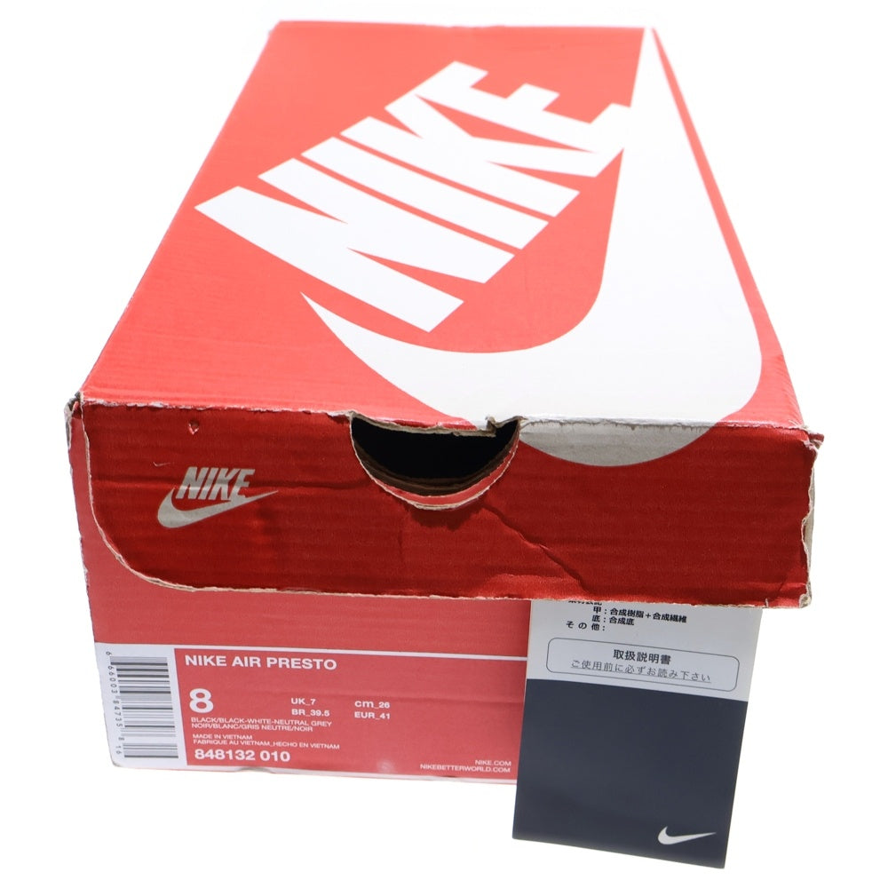 NIKE(ナイキ) AIR PREST0 MESH エアプレスト メッシュ ローカットスニーカー US8/26.0cm ブラック