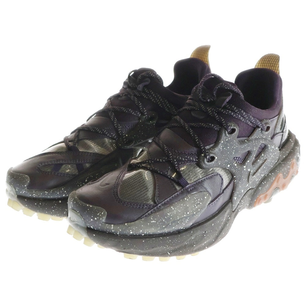 NIKE(ナイキ) ×UNDERCOVER REACT PREST MAHOGANY アンダーカバー リアクトプレスト マホガニー ハイカットスニーカー US8/26.0cm パープル