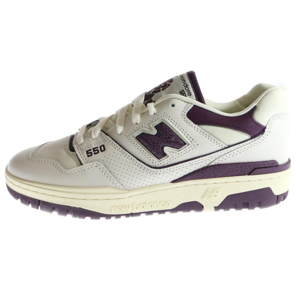 New Balance(ニューバランス) ×AIME LEON DORE BB550AR1 エメ レオン ドレ ローカットスニーカー US8.5/26.5cm ホワイト