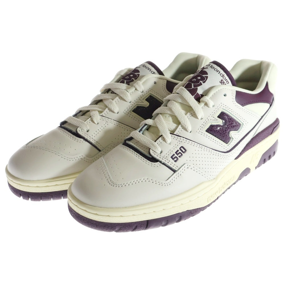 New Balance(ニューバランス) ×AIME LEON DORE BB550AR1 エメ レオン ドレ ローカットスニーカー US8.5/26.5cm ホワイト