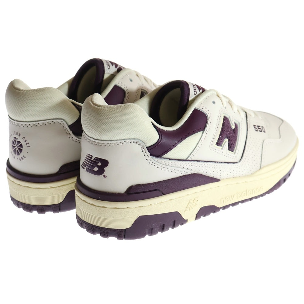 New Balance(ニューバランス) ×AIME LEON DORE BB550AR1 エメ レオン ドレ ローカットスニーカー US8.5/26.5cm ホワイト