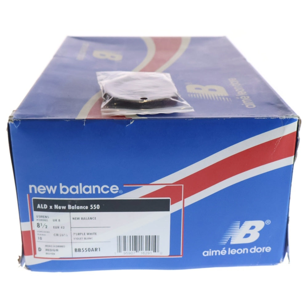 New Balance(ニューバランス) ×AIME LEON DORE BB550AR1 エメ レオン ドレ ローカットスニーカー US8.5/26.5cm ホワイト