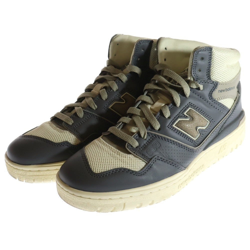 New Balance(ニューバランス) ×AIME LEON DORE 650R BB650R01 エメレオンドレ ハイカットスニーカー US8.5/26.5cm グレー