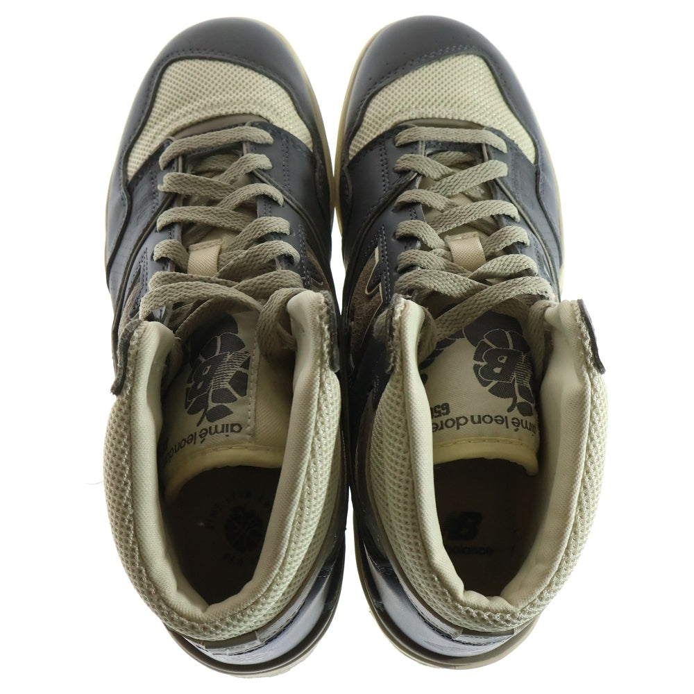 New Balance(ニューバランス) ×AIME LEON DORE 650R BB650R01 エメレオンドレ ハイカットスニーカー US8.5/26.5cm グレー