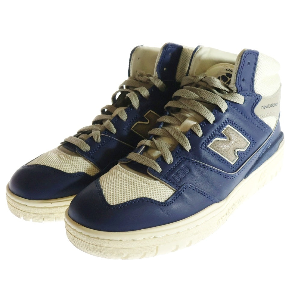 New Balance(ニューバランス) ×AIME LEON DORE BB650RB1 エメ レオン ドレ ハイカットスニーカー US8.5/26.5cm ネイビー