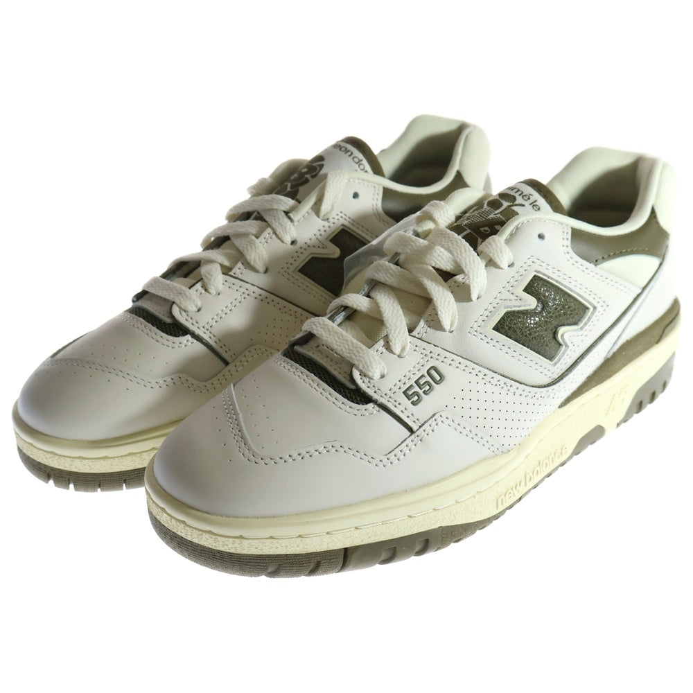 New Balance(ニューバランス) ×AIME LEON DORE BB550AD1 エメ レオン ドレ ローカットスニーカー US8.5/26.5cm ホワイト