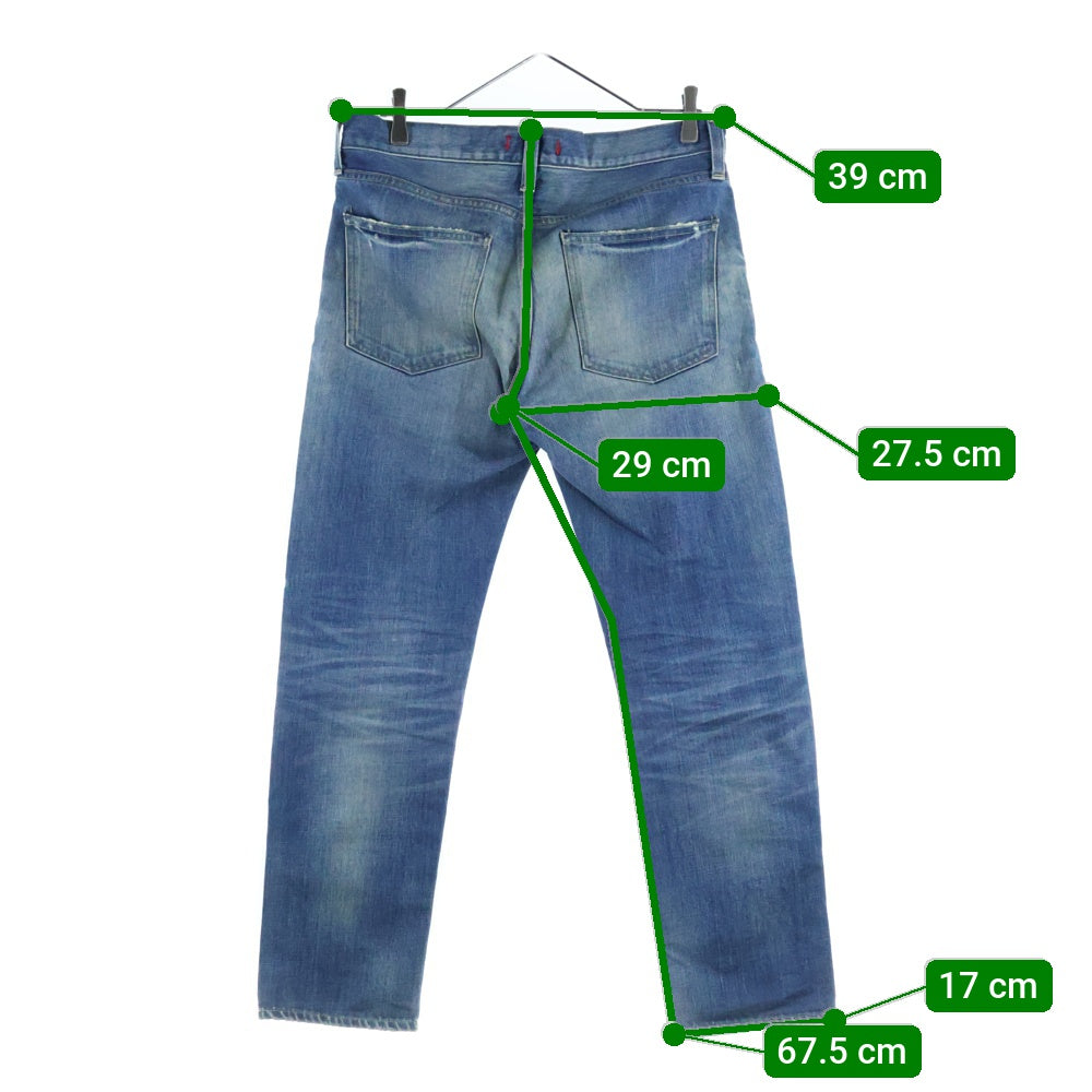 RED CARD(レッドカード) 16SS RHYTHM 16878 ダメージ加工 デニムパンツ インディゴ