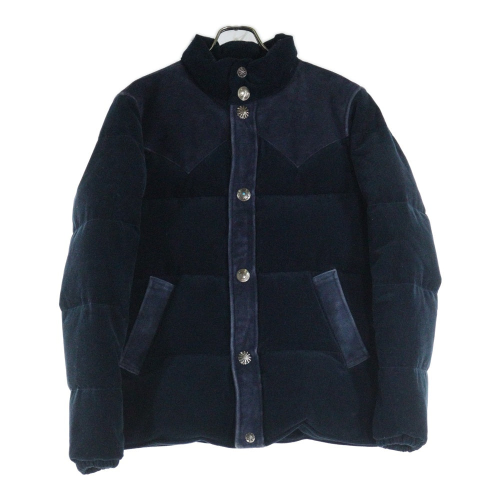 RON HERMAN(ロンハーマン) 16AW スエード切替 コンチョ コーデュロイダウンジャケット ネイビー 622040105