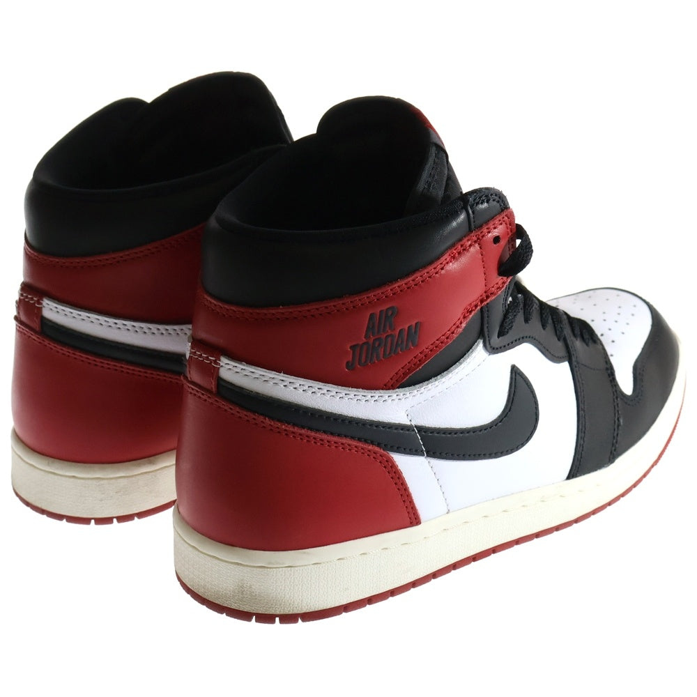 NIKE(ナイキ) AIR JORDAN 1 RETRO HIGH OG BLACK TOE REIMAGINED DZ5485-106 エアジョーダン1 レトロ OG ブラックトゥリイマジンド ハイカットスニーカー US10.5/28.5cm