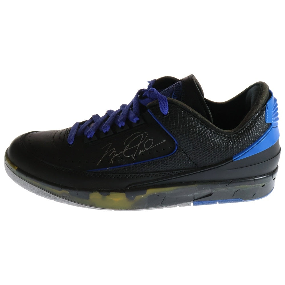 NIKE(ナイキ) ×OFF-WHITE AIR JORDAN 2 RETRO LOW SP DJ4375-004 オフホワイト エアジョーダン2 レトロ ローカットスニーカー ブラック/ブルー US11/29.0cm