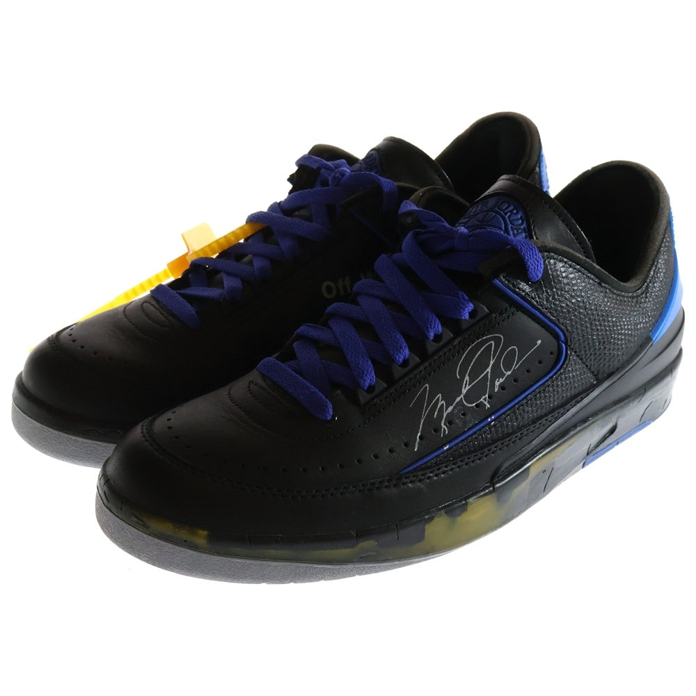 NIKE(ナイキ) ×OFF-WHITE AIR JORDAN 2 RETRO LOW SP DJ4375-004 オフホワイト エアジョーダン2 レトロ ローカットスニーカー ブラック/ブルー US11/29.0cm