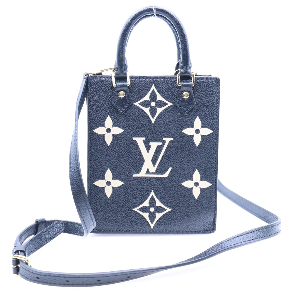 LOUIS VUITTON(ルイヴィトン) モノグラムアンプラント プティットサックプラ ショルダーバッグ ミニバッグ フォンショルダー ゴールド金具 レザーM81416 ブラック