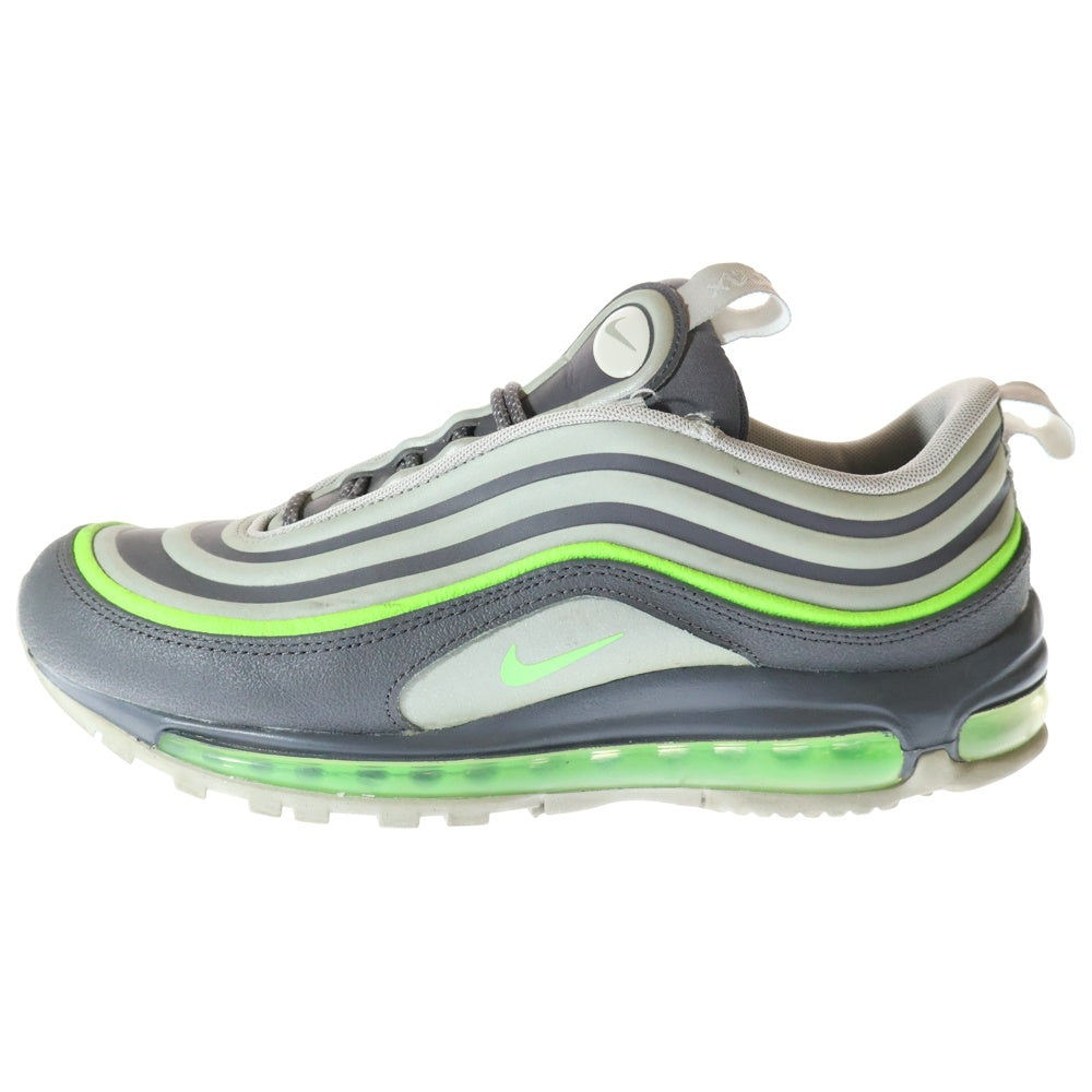NIKE(ナイキ) AIR MAX 97 UTILITY GREY ELECTRIC GREEN BQ5615-002 エアマックス97 ユーティリティ グレー エレクトリック ローカットスニーカー US9.5/27.5cm グリーン