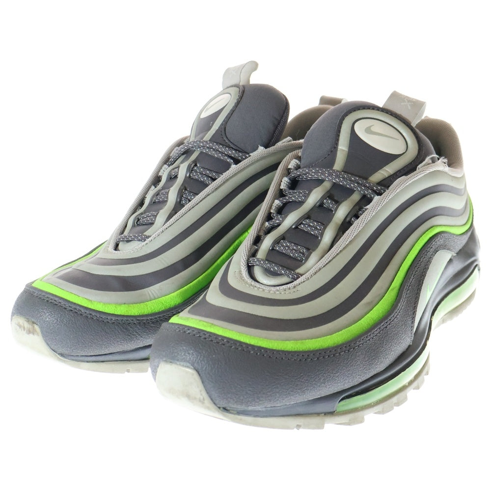 NIKE(ナイキ) AIR MAX 97 UTILITY GREY ELECTRIC GREEN BQ5615-002 エアマックス97 ユーティリティ グレー エレクトリック ローカットスニーカー US9.5/27.5cm グリーン