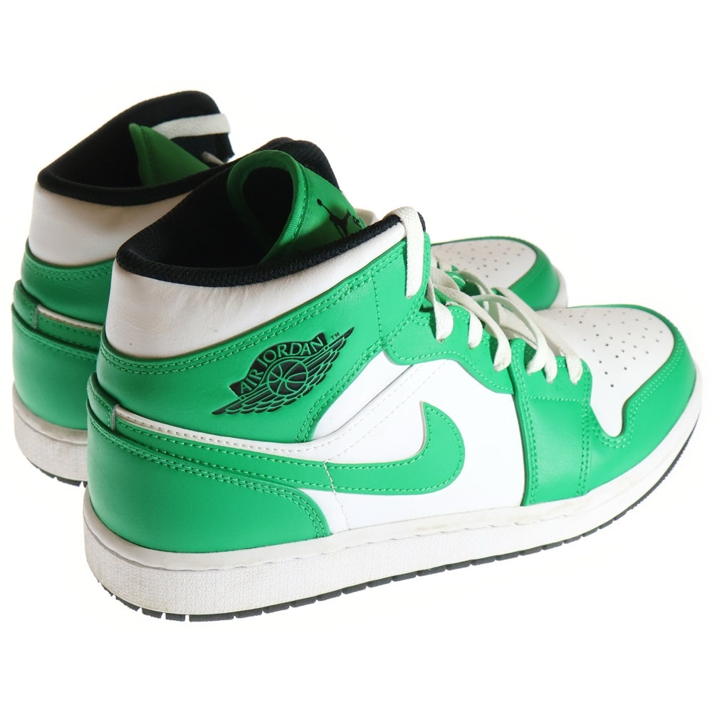 NIKE(ナイキ) AIR JORDAN 1 MID LUCKY GREEN DQ8426-301 エアジョーダン1 ミッド ラッキーグリーン ミッドカットスニーカー ホワイト/グリーン US9.5/27.5cm