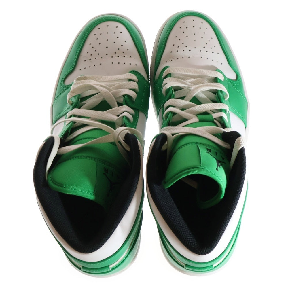 NIKE(ナイキ) AIR JORDAN 1 MID LUCKY GREEN DQ8426-301 エアジョーダン1 ミッド ラッキーグリーン ミッドカットスニーカー ホワイト/グリーン US9.5/27.5cm