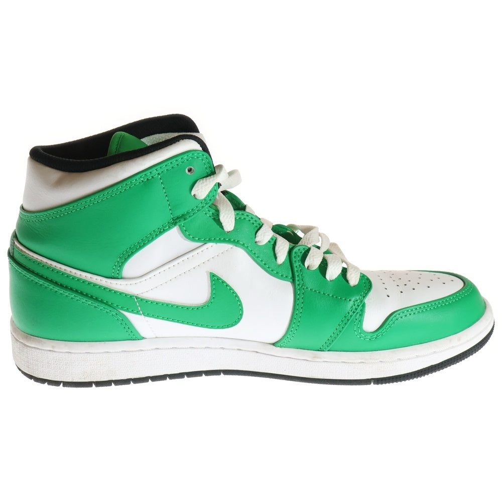 NIKE(ナイキ) AIR JORDAN 1 MID LUCKY GREEN DQ8426-301 エアジョーダン1 ミッド ラッキーグリーン ミッドカットスニーカー ホワイト/グリーン US9.5/27.5cm