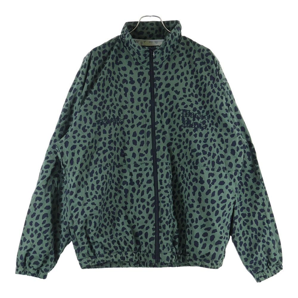 WACKO MARIA(ワコマリア) 23SS ×GRAMICCI グラミチ レオパード ロゴ刺繍 ナイロン トラックジャケット カーキ GMJ3-S3023