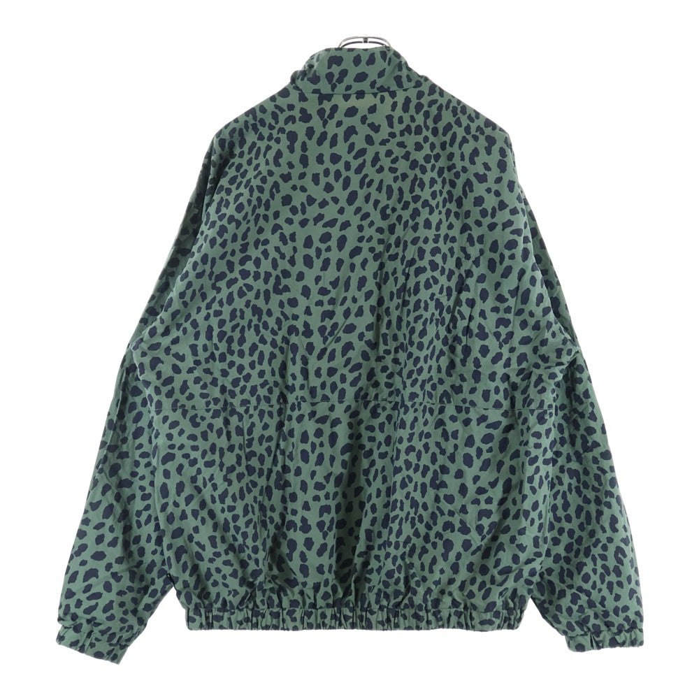WACKO MARIA(ワコマリア) 23SS ×GRAMICCI グラミチ レオパード ロゴ刺繍 ナイロン トラックジャケット カーキ GMJ3-S3023