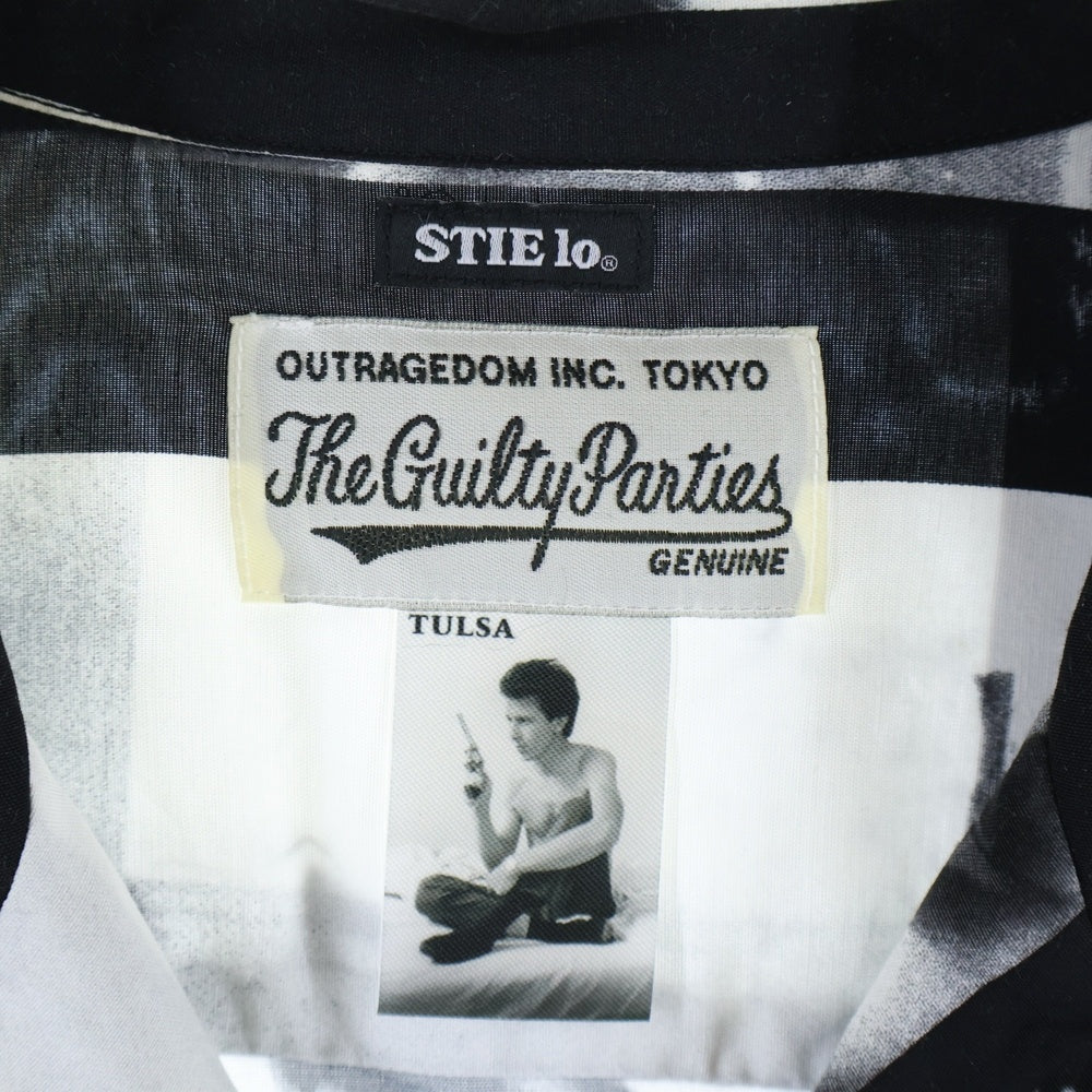 WACKO MARIA(ワコマリア) 21SS LARRY CLARK TULSA HAWAIIAN SHIRT S/S ラリークラーク レーヨン 開襟シャツ 半袖シャツ ホワイト/ブラック