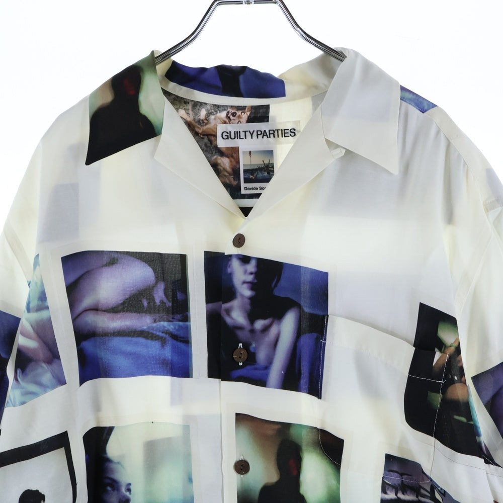 WACKO MARIA(ワコマリア) 23AW DAVIDE SORRENTI S/S HAWAIIAN SHIRT ダビデ ソレンティ レーヨン 開襟シャツ 半袖シャツ ホワイト