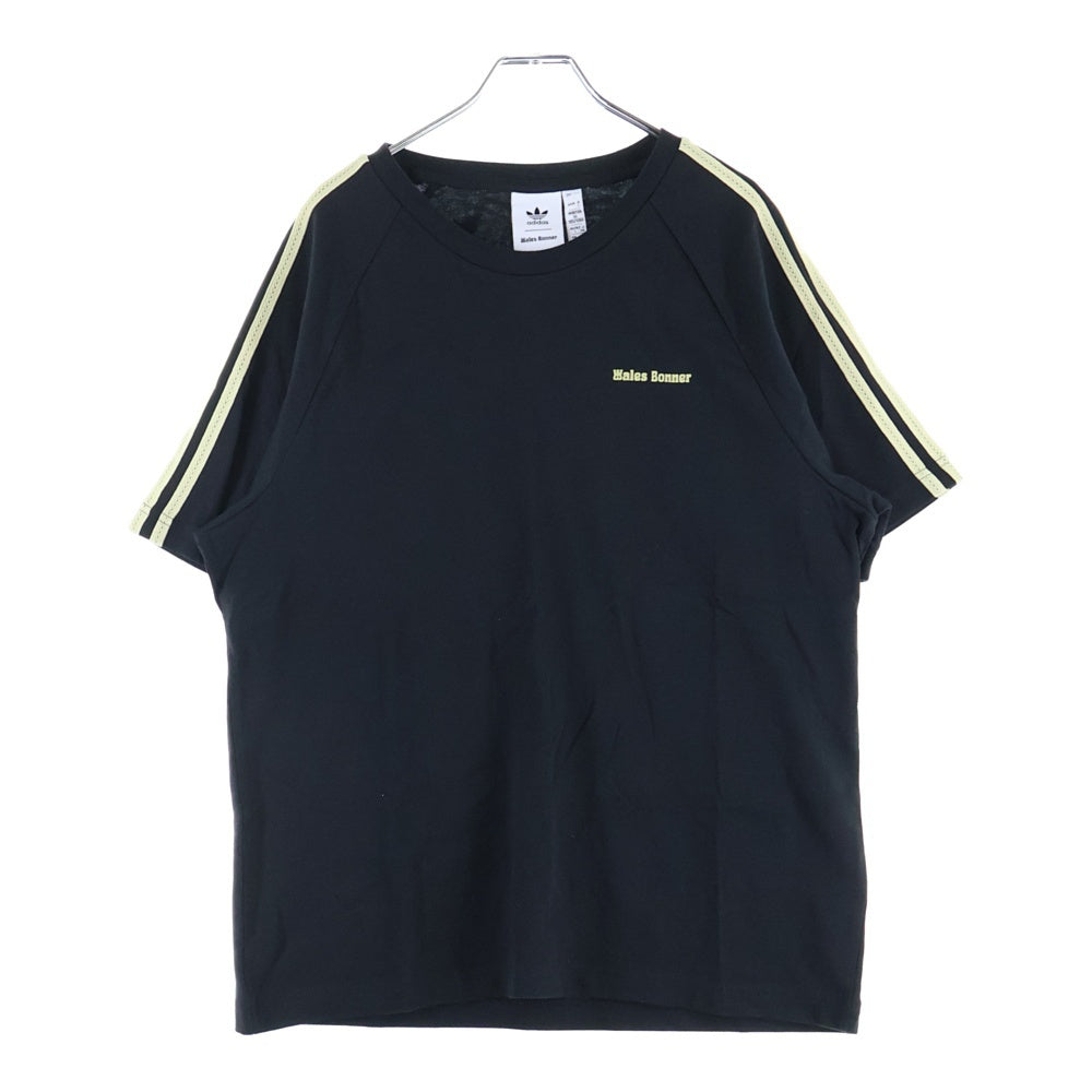 adidas(アディダス) ×WALES BONNER WB S/S TEE IM8402 ウェールズ ボナー クルーネック 半袖Tシャツ カットソー ブラック