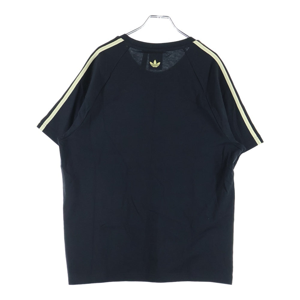 adidas(アディダス) ×WALES BONNER WB S/S TEE IM8402 ウェールズ ボナー クルーネック 半袖Tシャツ カットソー ブラック