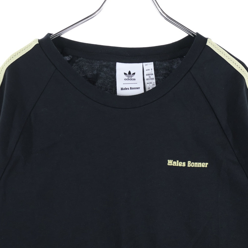 adidas(アディダス) ×WALES BONNER WB S/S TEE IM8402 ウェールズ ボナー クルーネック 半袖Tシャツ カットソー ブラック