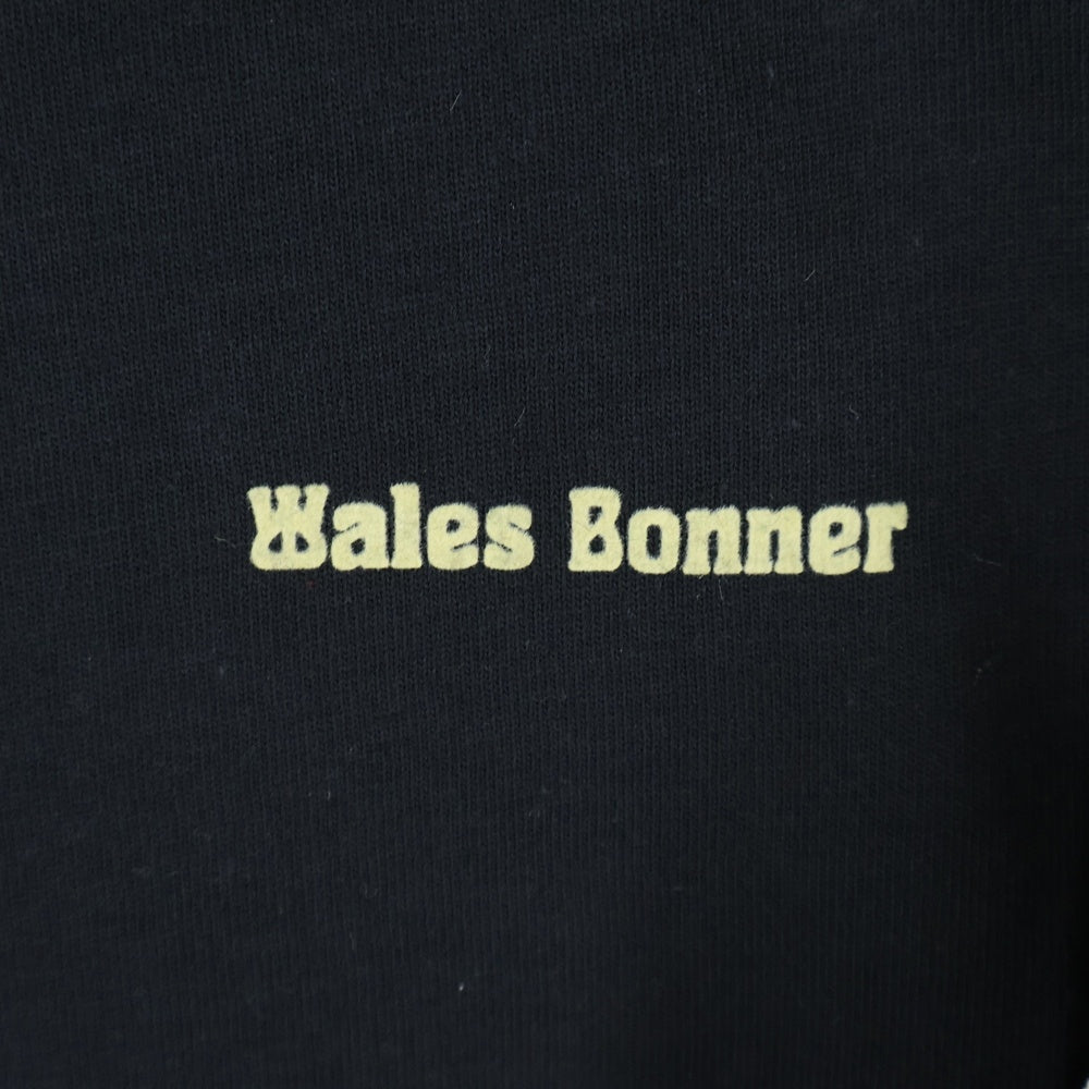 adidas(アディダス) ×WALES BONNER WB S/S TEE IM8402 ウェールズ ボナー クルーネック 半袖Tシャツ カットソー ブラック