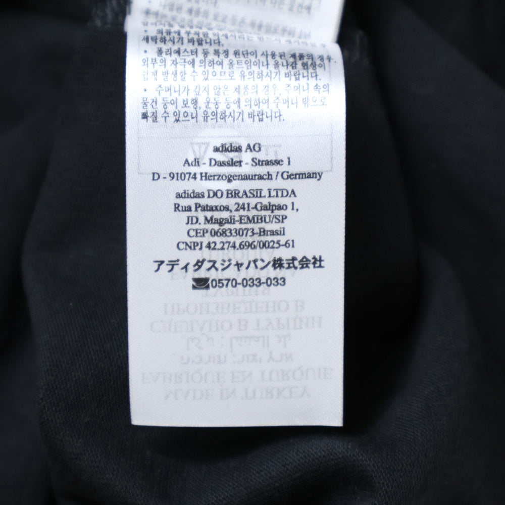 adidas(アディダス) ×WALES BONNER WB S/S TEE IM8402 ウェールズ ボナー クルーネック 半袖Tシャツ カットソー ブラック