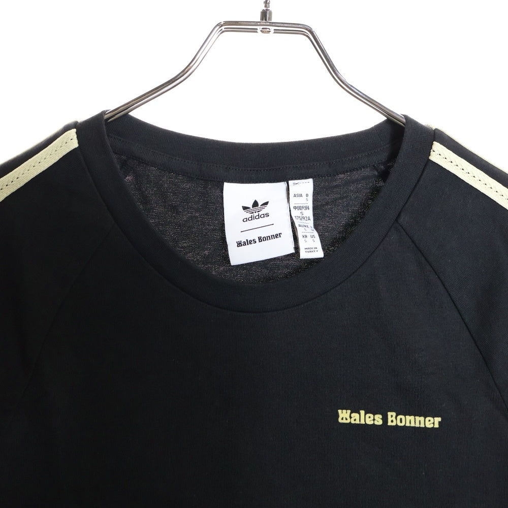 adidas(アディダス) ×WALES BONNER WB S/S TEE IM8402 ウェールズ ボナー クルーネック 半袖Tシャツ カットソー ブラック