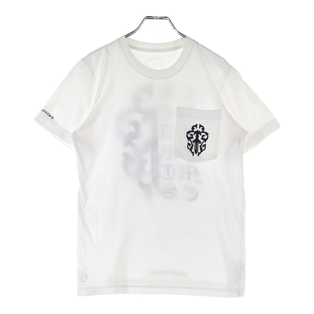 CHROME HEARTS(クロムハーツ) Vine Dagger ヴァインダガープリント 半袖Tシャツ カットソー ホワイト