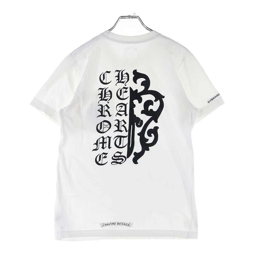 CHROME HEARTS(クロムハーツ) Vine Dagger ヴァインダガープリント 半袖Tシャツ カットソー ホワイト