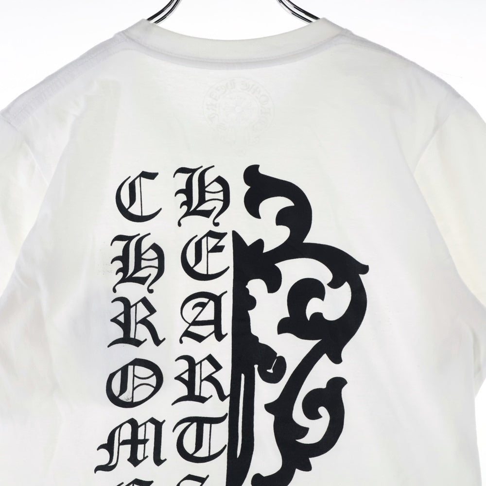 CHROME HEARTS(クロムハーツ) Vine Dagger ヴァインダガープリント 半袖Tシャツ カットソー ホワイト