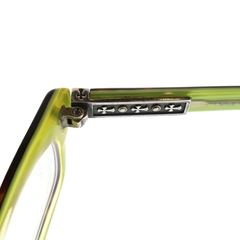 CHROME HEARTS(クロムハーツ) STEEL BABY スティールベイビー スクエアレンズ サングラス グリーン/ブラック