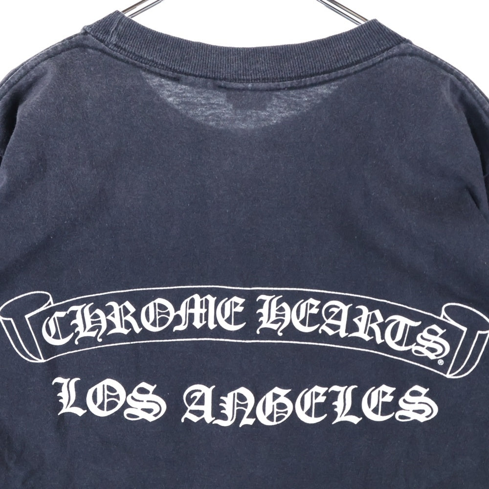 CHROME HEARTS(クロムハーツ) ロサンゼルス限定 OLD 半袖 ロゴプリント Tシャツ カットソー ブラック