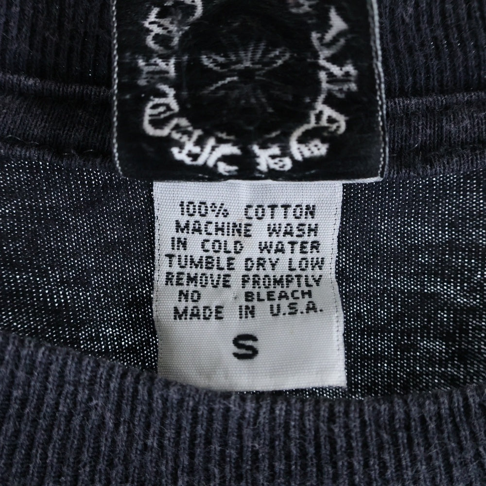 CHROME HEARTS(クロムハーツ) ロサンゼルス限定 OLD 半袖 ロゴプリント Tシャツ カットソー ブラック