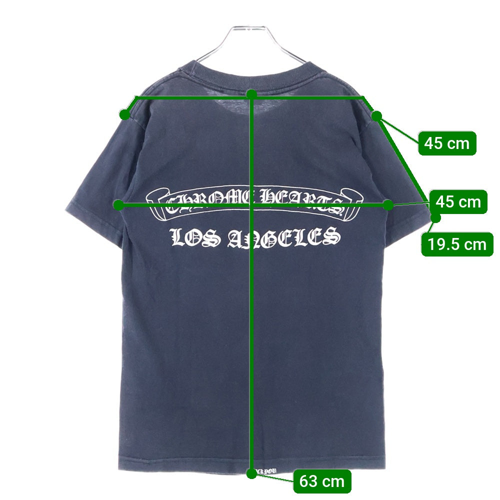 CHROME HEARTS(クロムハーツ) ロサンゼルス限定 OLD 半袖 ロゴプリント Tシャツ カットソー ブラック