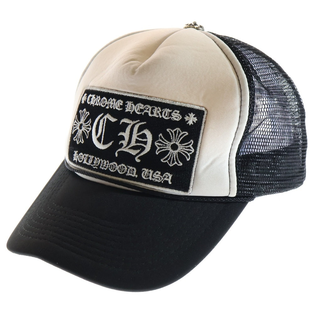 CHROME HEARTS(クロムハーツ) TRUCKER CAP CHパッチメッシュトラッカーキャップ クロスボール付 帽子 ホワイト/ブラック