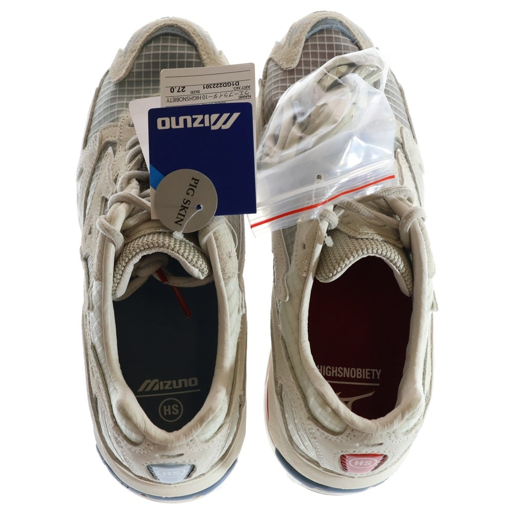 MIZUNO(ミズノ) WAVE RIDER 10 HIGHSNOBIETY D1GD222301 ウェーブライダー ローカットスニーカー グレー US9/27.0cm