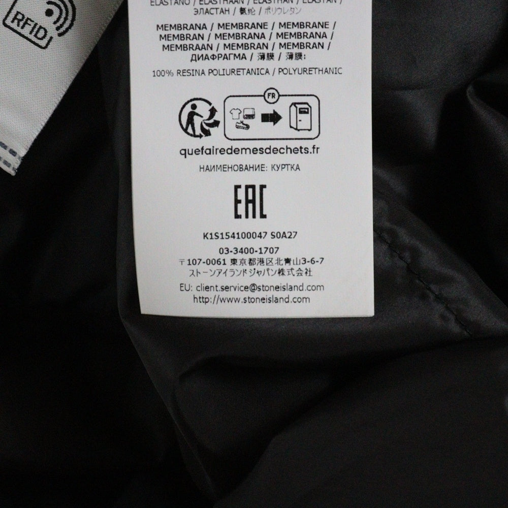 STONE ISLAND(ストーンアイランド) ストコンパスバッジ付き フード付きジャケット K1S154100047S0A27 ブラック