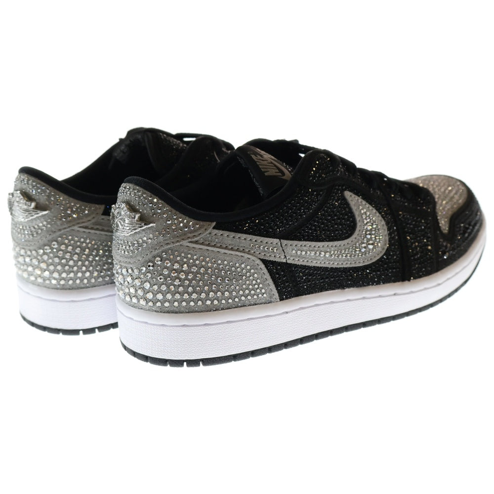NIKE(ナイキ) ×Swarovski WMNS AIR JORDAN 1 LOW OG Crystal/Shadow HM9208-001 ×スワロフスキー エアジョーダン1 クリスタル/シャドウ US9.5/26.5cm