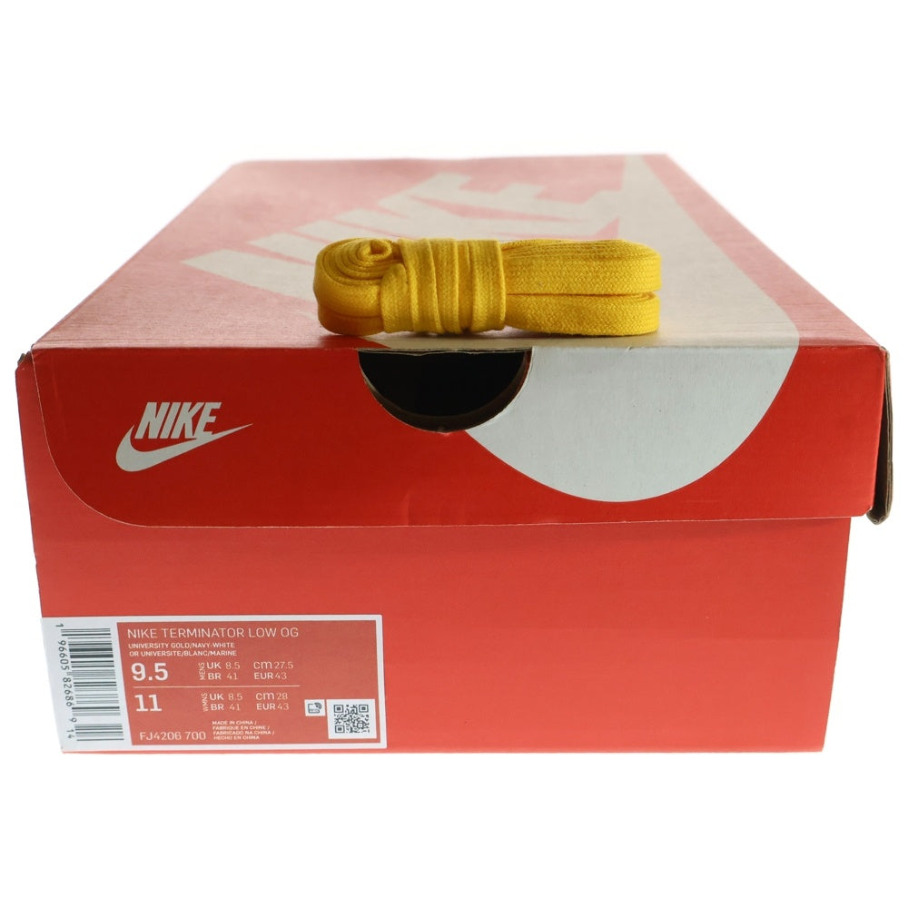NIKE(ナイキ) TERMINATOR LOW OG FJ4206-700 ターミネーター ローカットスニーカー US9.5/27.5cm イエロー/ネイビー