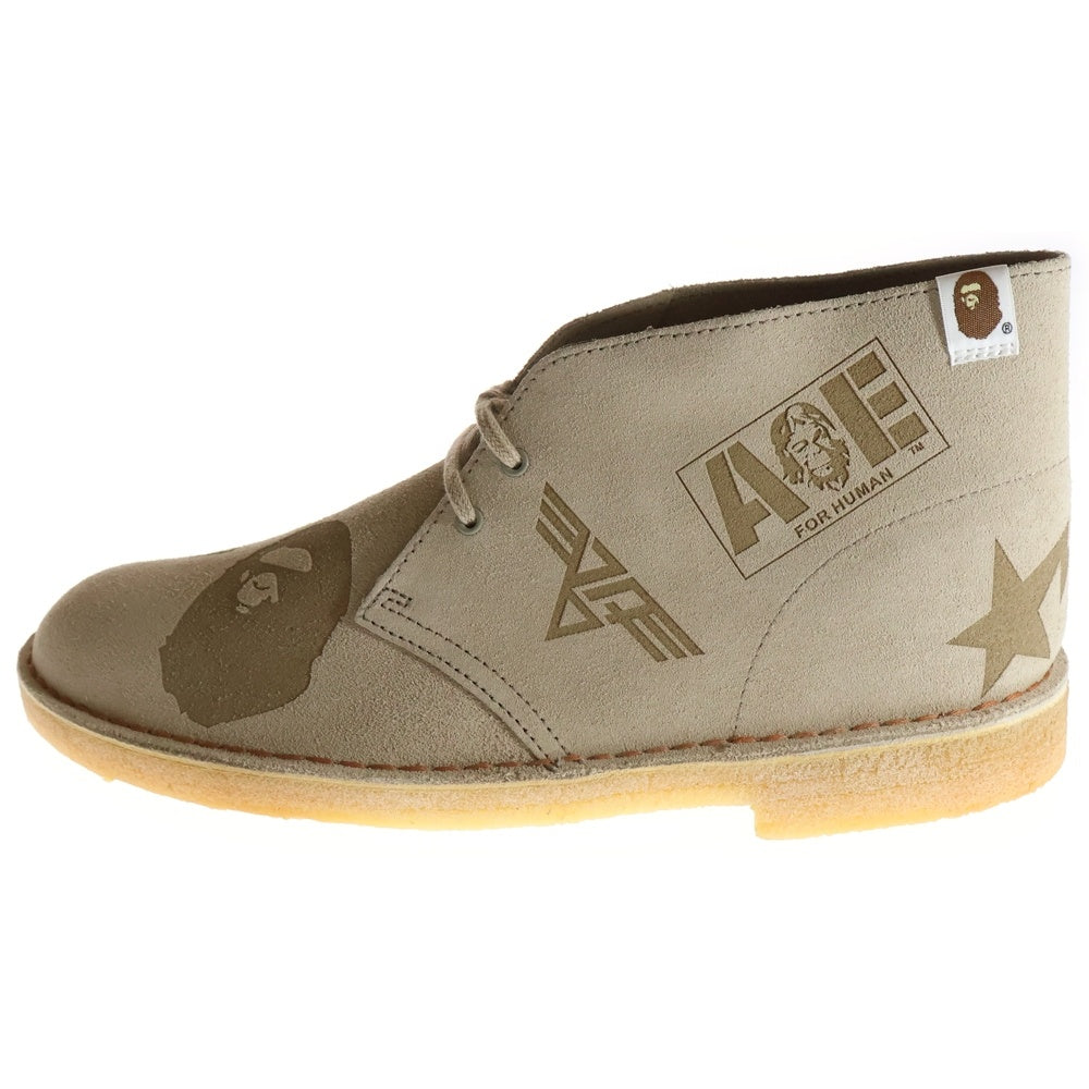 A BATHING APE(アベイシングエイプ) ×Clarks Desert Boots 1G23-191-905 クラークス デザート ブーツ US9.5/27.5cm ベージュ