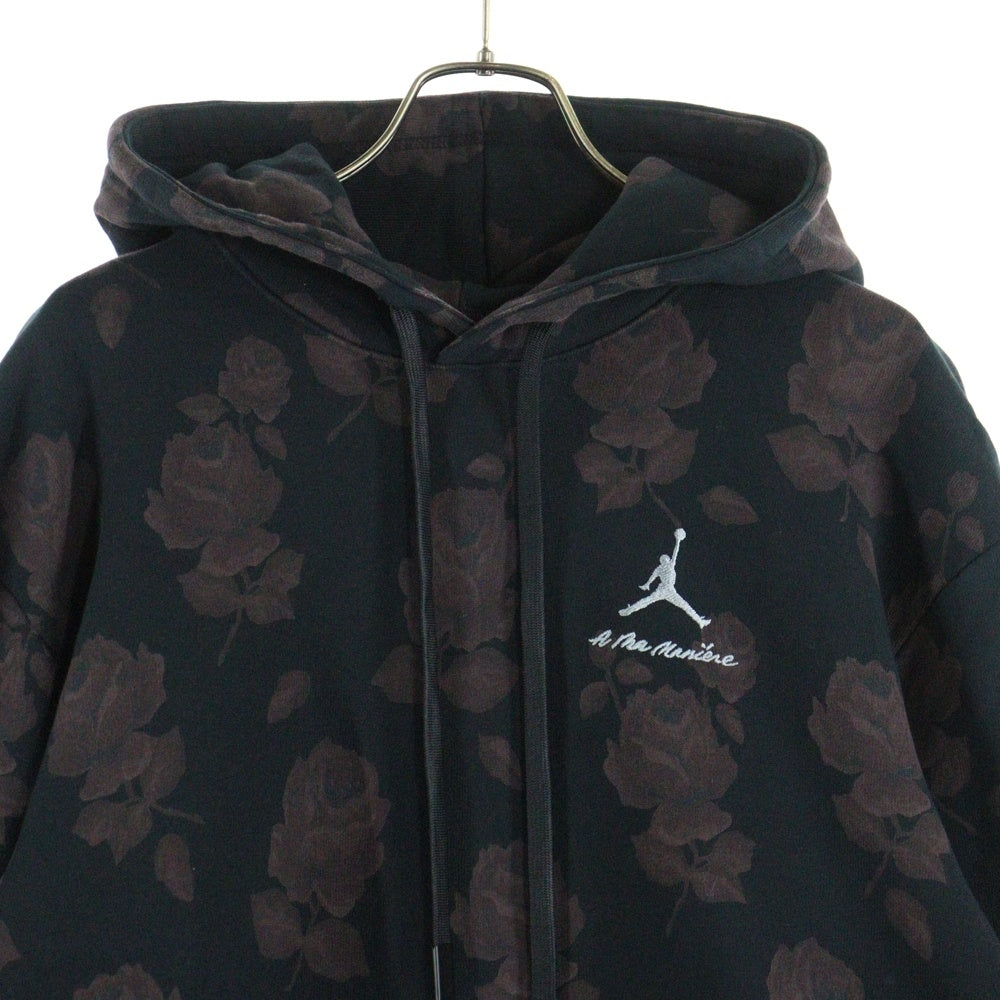NIKE(ナイキ) JORDAN A MA MANIERE ALLOVER PRINT FLEECE HOODIE ジョーダンNJ-0480 ジョーダン アママニエール オールオーバープリント フリース パーカー ブラック