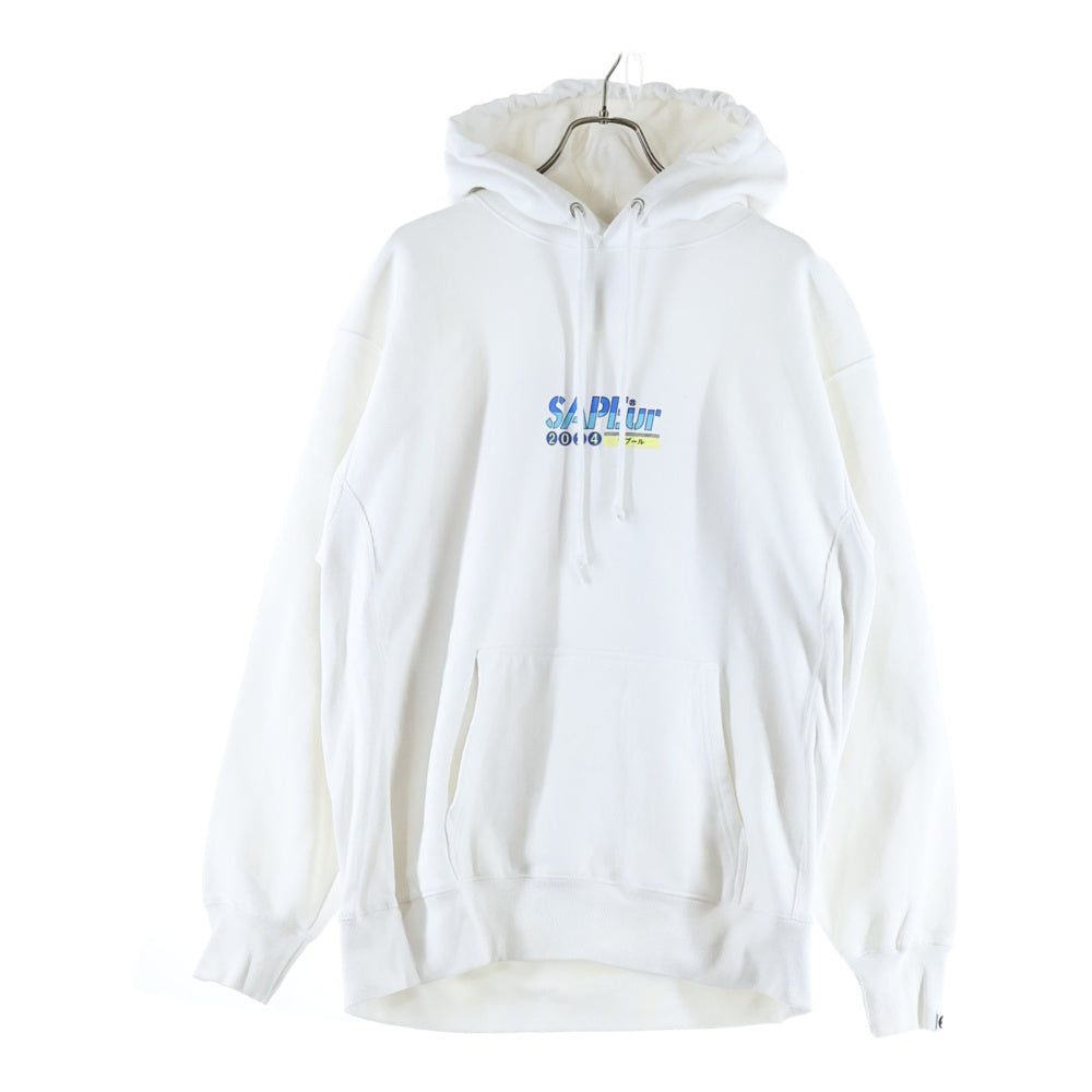 SAPEur(サプール) Divne dragon head hoodie ディバイン ドラゴン ヘド フーディー スウェットプルオーバーパーカー ホワイト