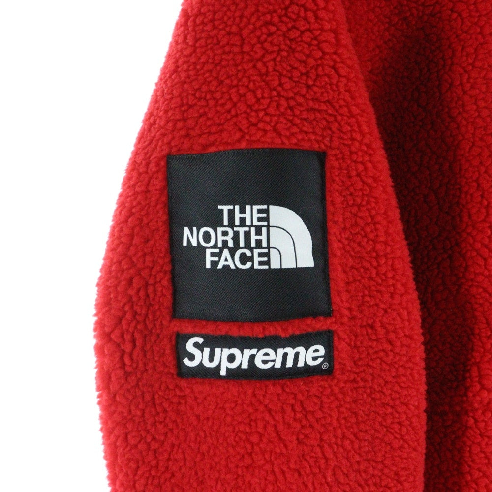 SUPREME(シュプリーム) 20AW×THE NORTH FACE S Logo Hooded Fleece Jacket NF0A5EHN Sロゴフーデッドジップアップフリースジャケット レッド